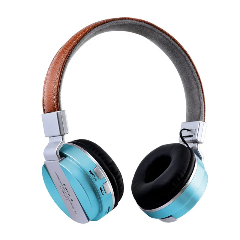 Bluetooth наушники беспроводные стерео Hi-Fi гарнитура Спортивная музыка Auriculares inalambrico fone de ouvido Поддержка TF SD FM Функция - Цвет: blue