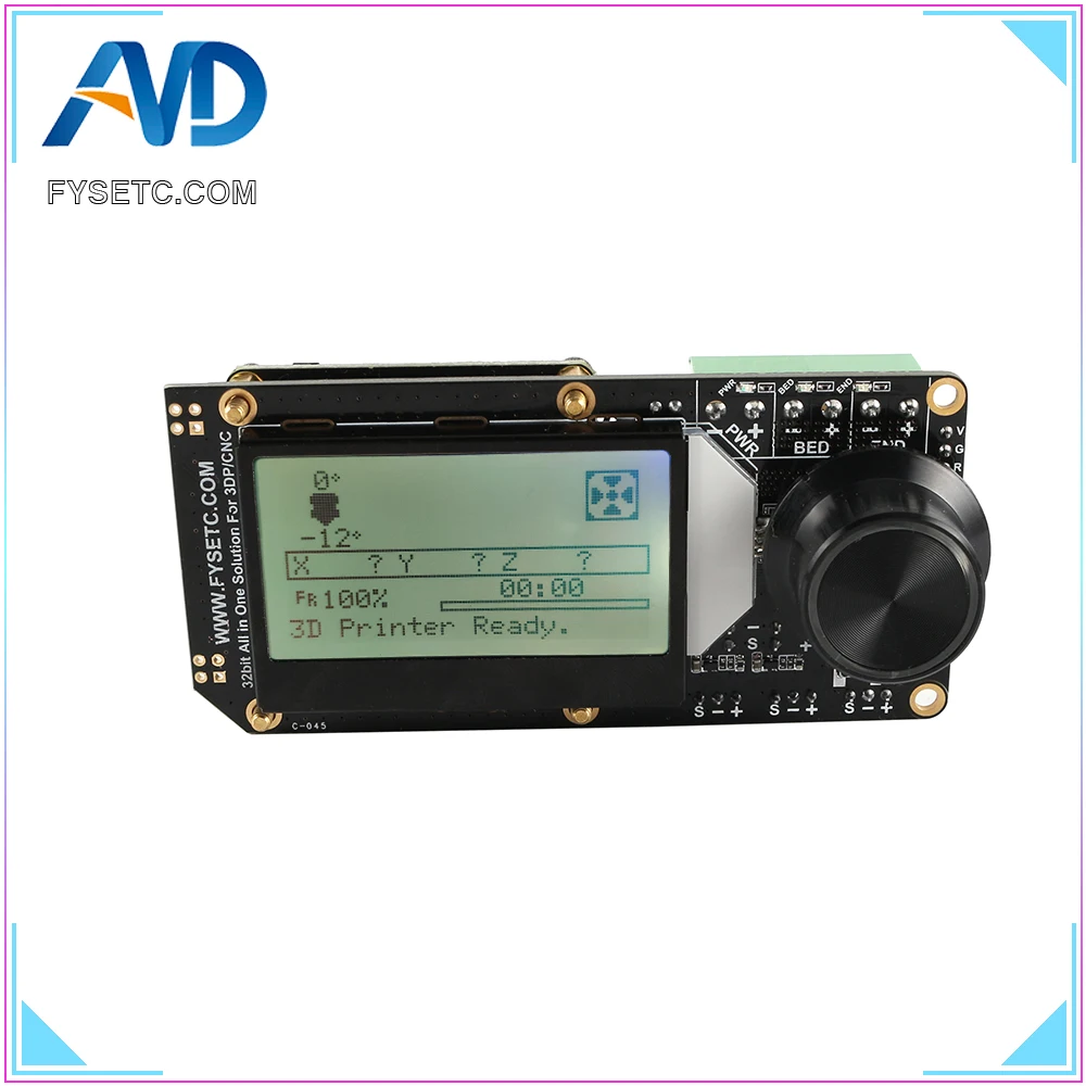 AIO II V3.2 плата контроллера все в одном 32 бит Материнская MCU Встроенная RGB mini12864
