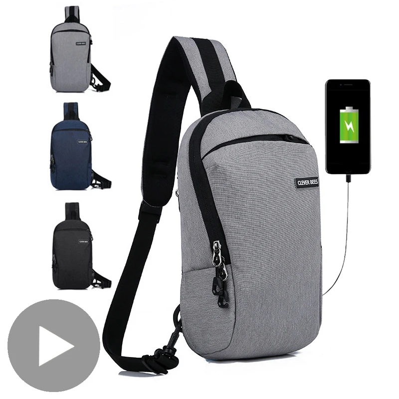 Сумка мессенджер через плечо для мужчин и женщин нагрудная слинг на ремне