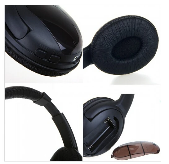 5 в 1 HiFi Беспроводные Наушники FM Радио Монитор MP3 PC TV Аудио Мобильные Телефоны