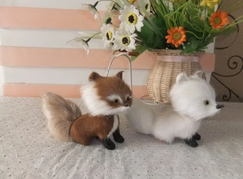 Новая имитация большая голова лиса игрушка полиэтилен и мех милый модель подарок