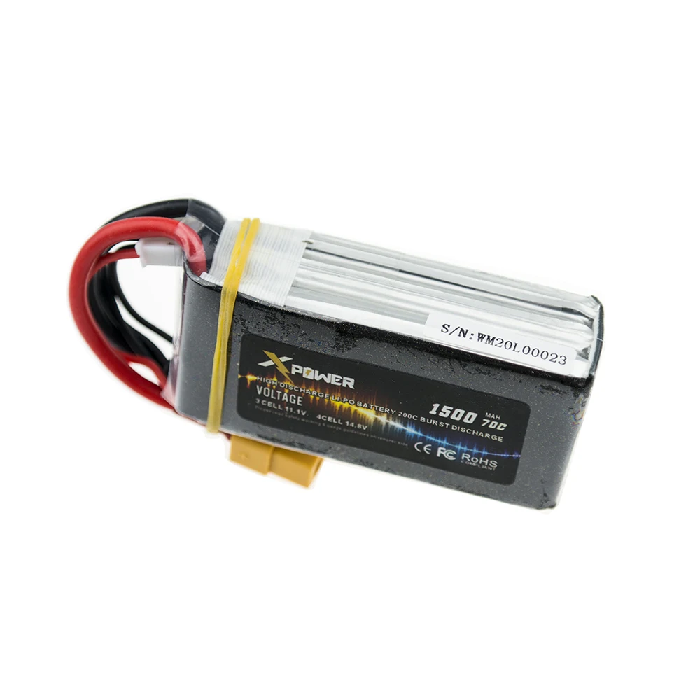 1 2 3 шт./лот 11 В 1500 мАч 70C Lipo батареи Xpower XT60/T разъем для радиоуправляемого