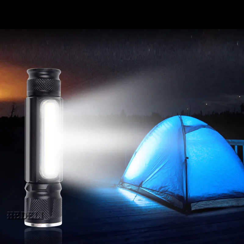 5000лм Водонепроницаемый светодиодный светильник для вспышки USB lanterna с магнитом Cob