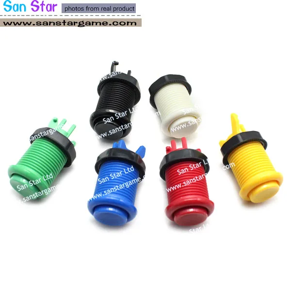 Аркадная кнопка с монтажным отверстием 20 шт. 28 мм в американском стиле доступно 6