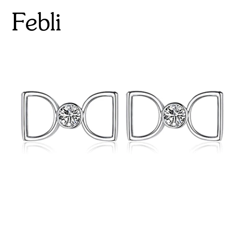 Febli простой и элегантный Цирконий Мода Дизайн ногтя уха для Для женщин различные
