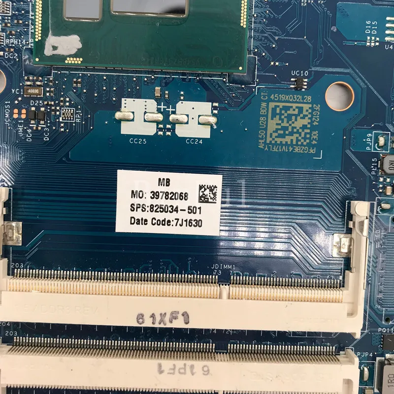 Материнская плата для 15-AC ноутбука 825034-001 825034-501 825034-601 AHL50/ABL52 LA-C701P с процессором SR240