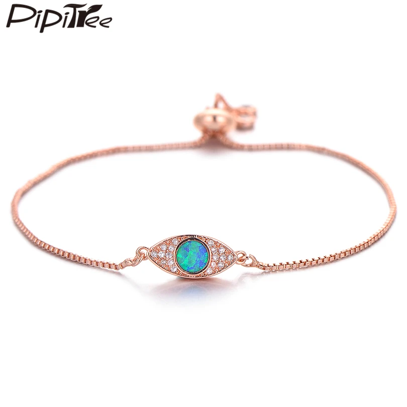 Новинка 2019 модный браслет Pipitree с голубым огненным опалом кубический цирконий