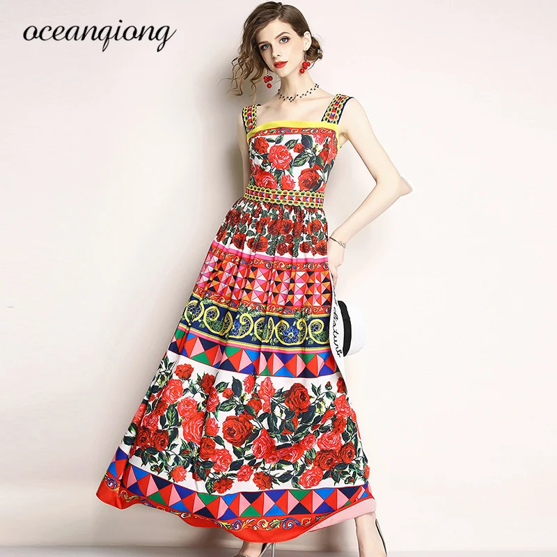 Женское модельное платье макси Красное Длинное облегающее на бретелях спагетти