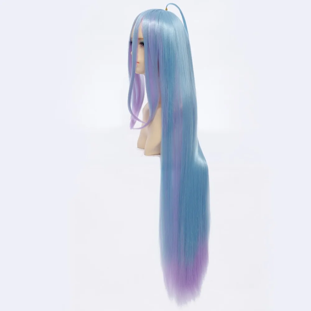 Парик для косплея из аниме No game no life Shiro термостойкий 100 см |