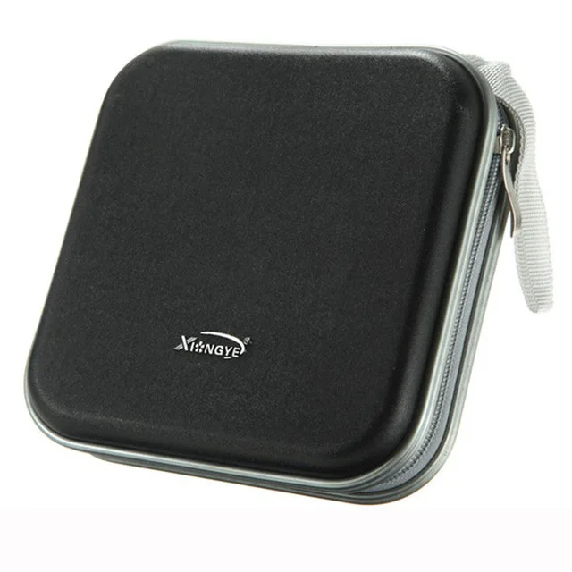 40PCS-Capacity-Black 40 шт/80 шт Емкость диск CD сумка DVD кошелек для хранения Органайзер чехол водостойкий CD рукав Жесткая Сумка из eva альбом коробка большой держатель - Цвет: 40PCS-Capacity-Black
