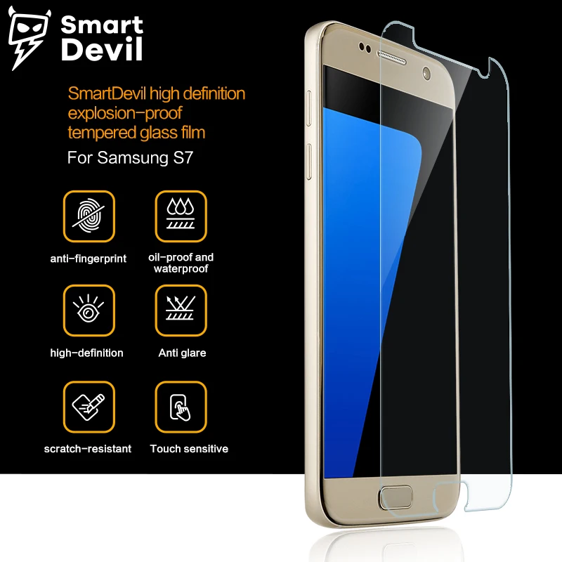 Закаленное стекло SmartDevil для Samsung Galaxy S7 S6 Защита экрана C9 Pro Взрывозащищенная
