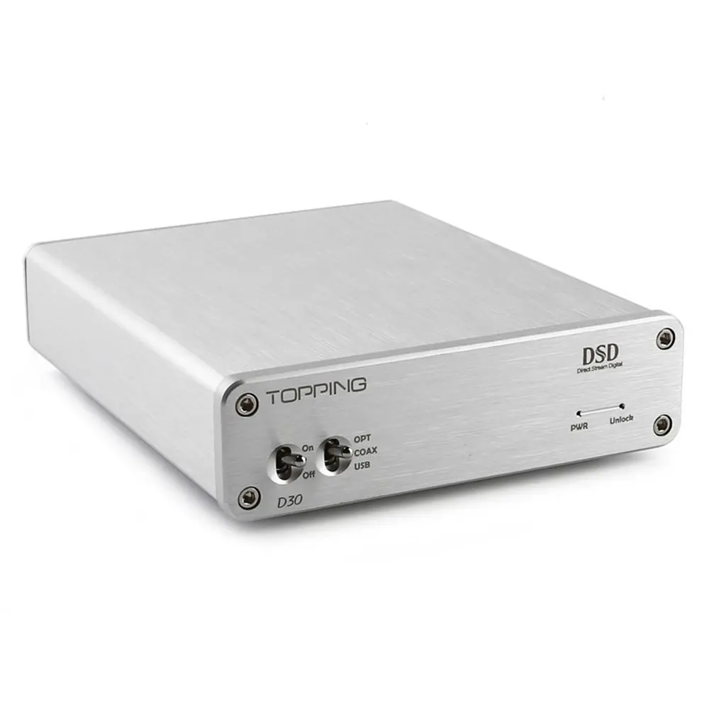 TOPPING D30 HIFI DAC XMOS USB DSD CS4398 24 бит 192 кГц коаксиальный Оптический|Цифро-аналоговые