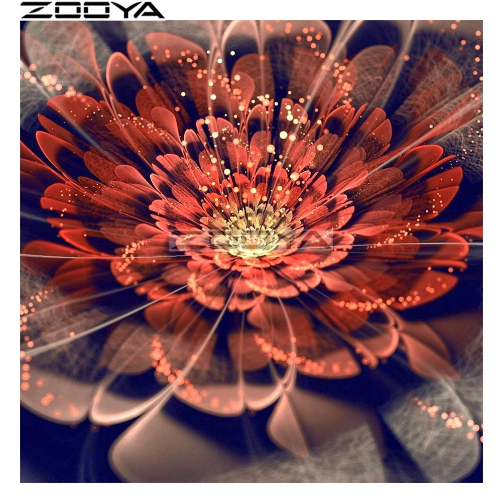 

ZOOYA Round Diamond Painting Wall Sticker Diamond Embroidery Mandala Flower 5D DIY Pictures Of Rhinestone Cross-Stitch Kit R1696