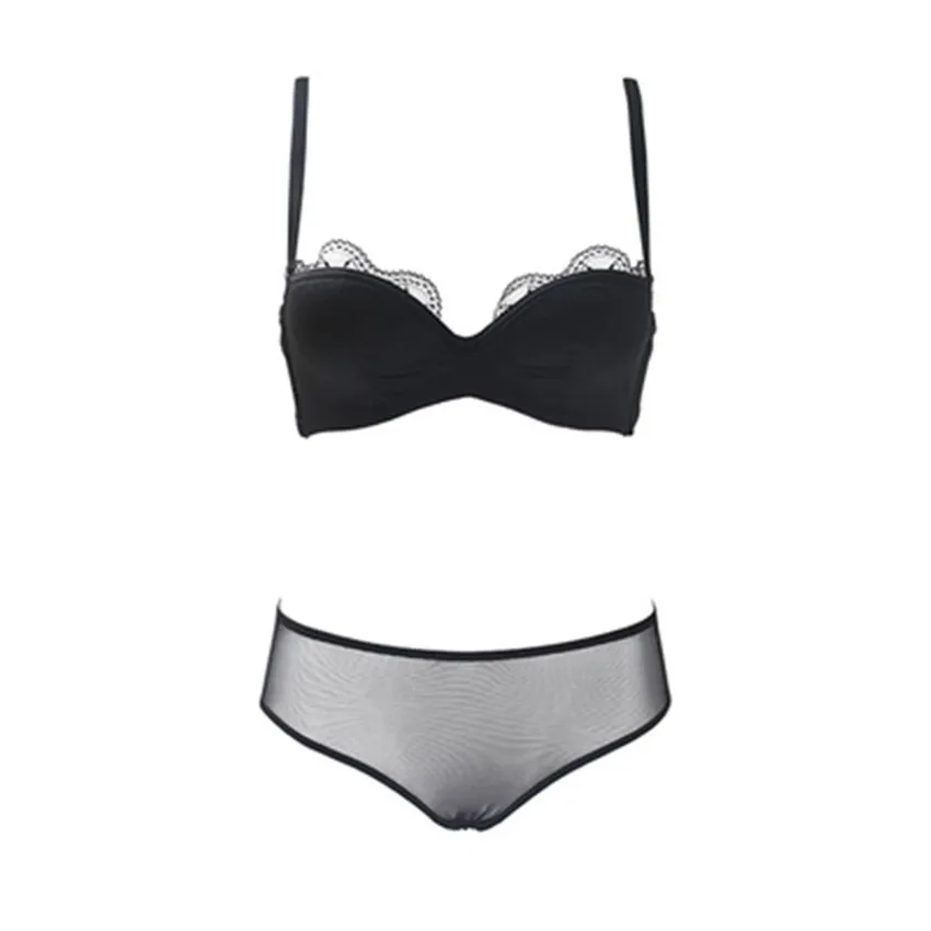 Леди бюстгальтер Push Up Нейлон Три Четверти Чашки Бюстгальтера Кабриолет Ремни