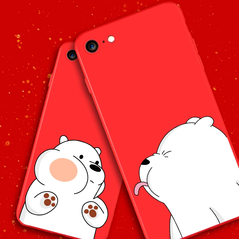 IIOZO милый чехол с медведем для iphone 6 6S Apple Iphone 6plus 6splus прекрасный матовый жесткий