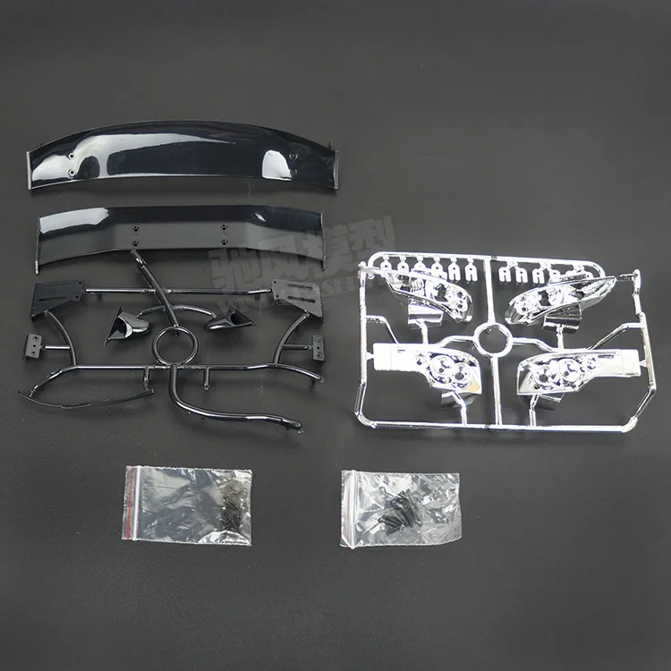 2pcs Tail and shade 2pcs/lot Silvia7 S15 1/10 1:10 PVC Transparent clean no painted drift body shell for RC hobby racing hsp hpi traxxas Tamiya part - Цвет: 2pcs Tail and shade