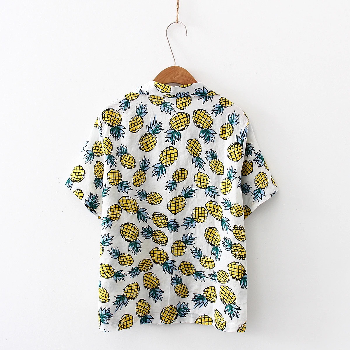 2019 летняя Корейская Повседневная Свободная рубашка с короткими рукавами и