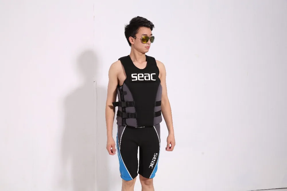 

Best quality adult life jackets life-saving 100% NEOPRENE bear the weight of 50-120 kg fishing vest free shipping