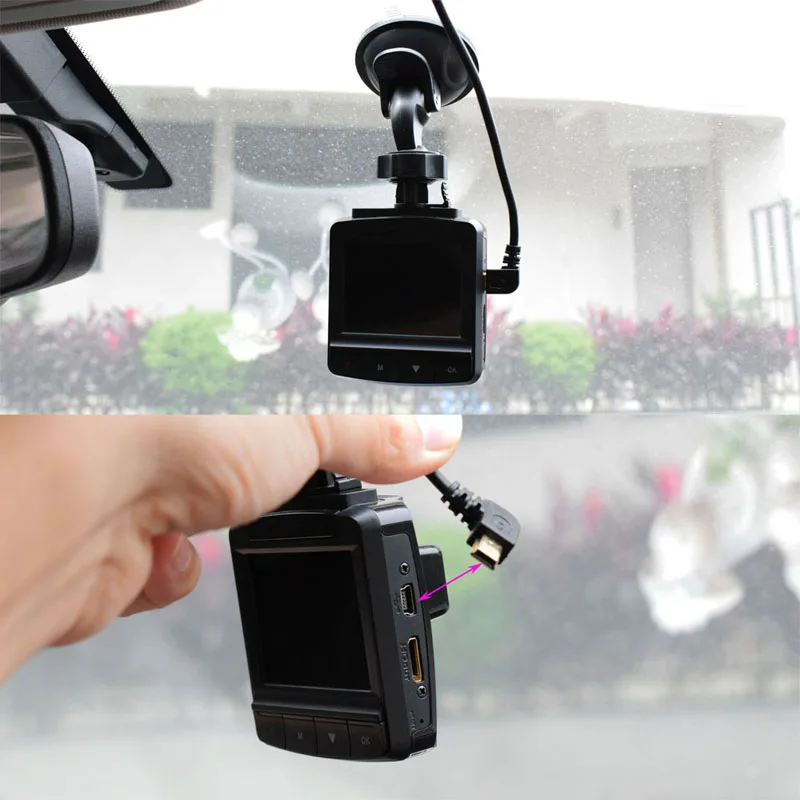 Новый изогнутый мини USB кабель для зарядки автомобиля Удлиненный