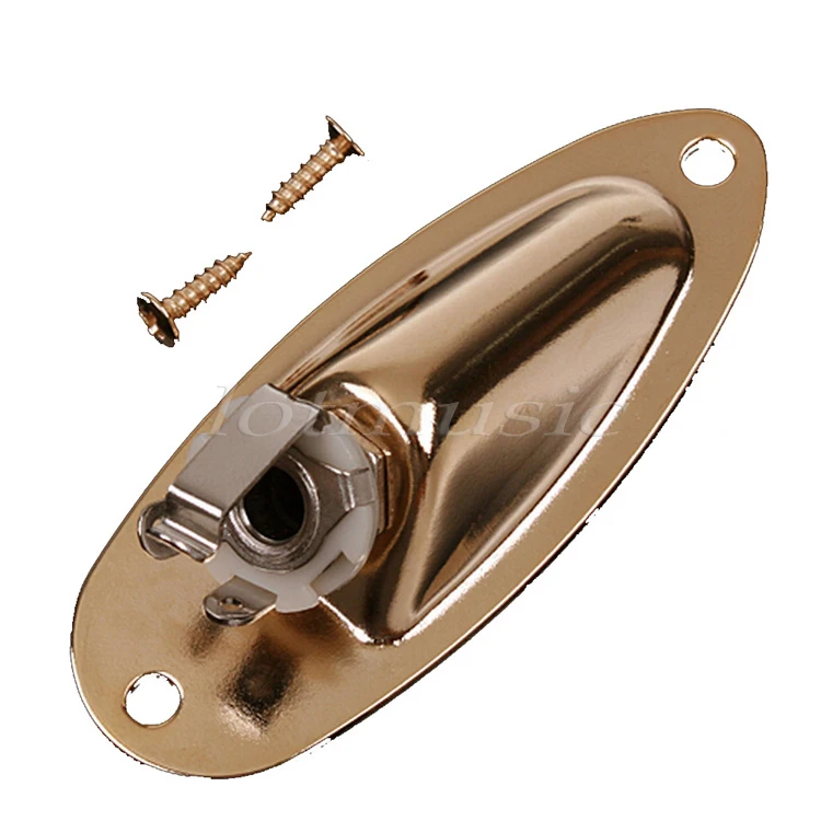 Золото Загружен Разъем Пластина и Винты Для Fender запасные Снв|gold jack plate|jack platefender