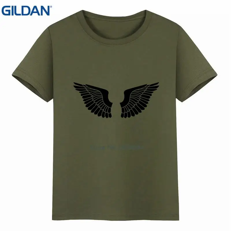 Pattern mens tshirt round Neck black men Short Sleeve tee shirts Euro Size Homme Bird Wings Casual HipHop Tops | Мужская одежда
