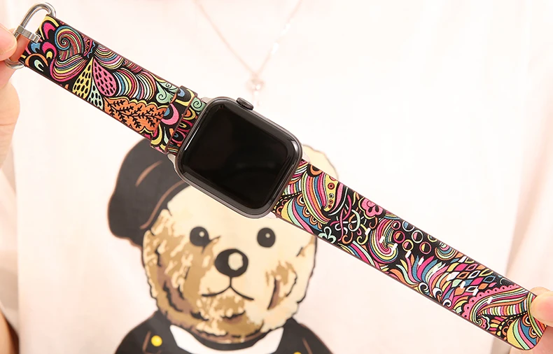 Ремешок для apple watch 42 мм 38 мм 44 мм 40 мм кожаный ремешок pulseira аксессуары для apple watch браслет correa iwatch 4 3 2 1