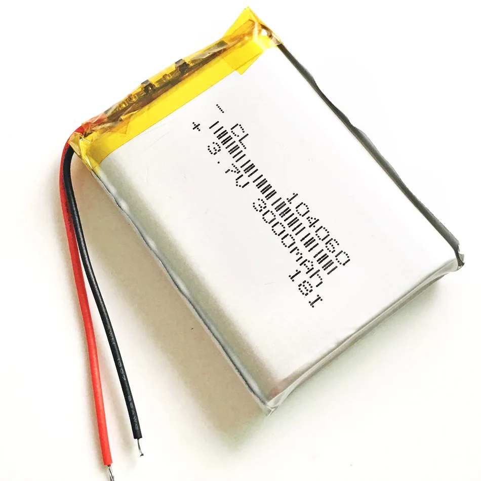 Литий-полимерная аккумуляторная батарея 3 7 в 3000 мАч 104060 для GPS PSP DVD E-Book Tablet PC power bank