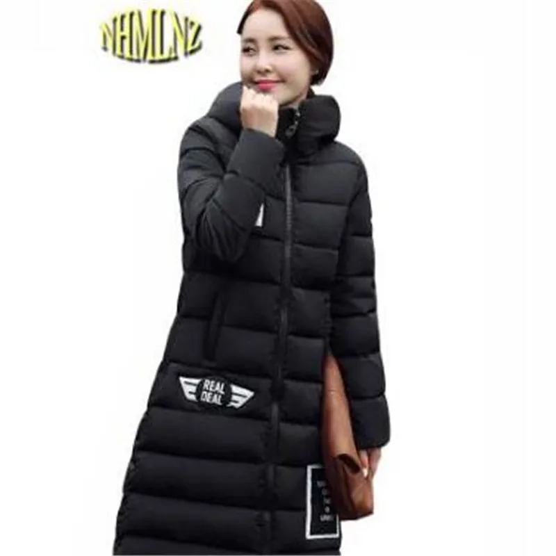 Женская зимняя куртка новый стиль большого размера узкие пальто теплые толстые