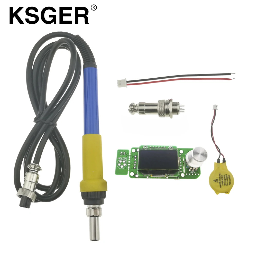 KSGER STM32 OLED версия V2.0 T12 контроллер паяльной станции с батареей 9501 набор паяльных ручек Электрические паяльники