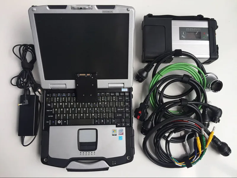 

2022 Second hand Laptop CF30 CF-30 with 480G SSD Software Disk SD Connect Compact 5 Mb Star C5 Professional Auto Diagnostic Tool