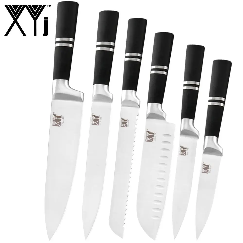 O.6 Pcs set Style 7 Xyj столовые приборы, кухонный держатель для ножей, принадлежности для хранения ножей из нержавеющей стали, подставка для ножей, большая емкость, многофункциональное место для хранения - Цвет: O.6 Pcs set Style 7