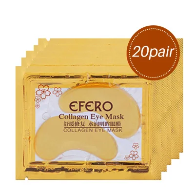 Style 20 EFERO 15-60 шт коллагеновая Золотая маска для глаз маска для лица патчи для глаз для ухода за глазами устройство для удаления темных кругов антивозрастной увлажняющий крем - Цвет: Style 20