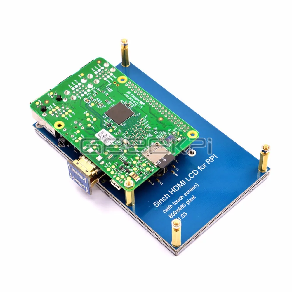 GeeekPi Raspberry Pi 5 дюймов HDMI TFT lcd 800x480 Сенсорный экран для 3/2 Модель B|screen for raspberry pi|screen