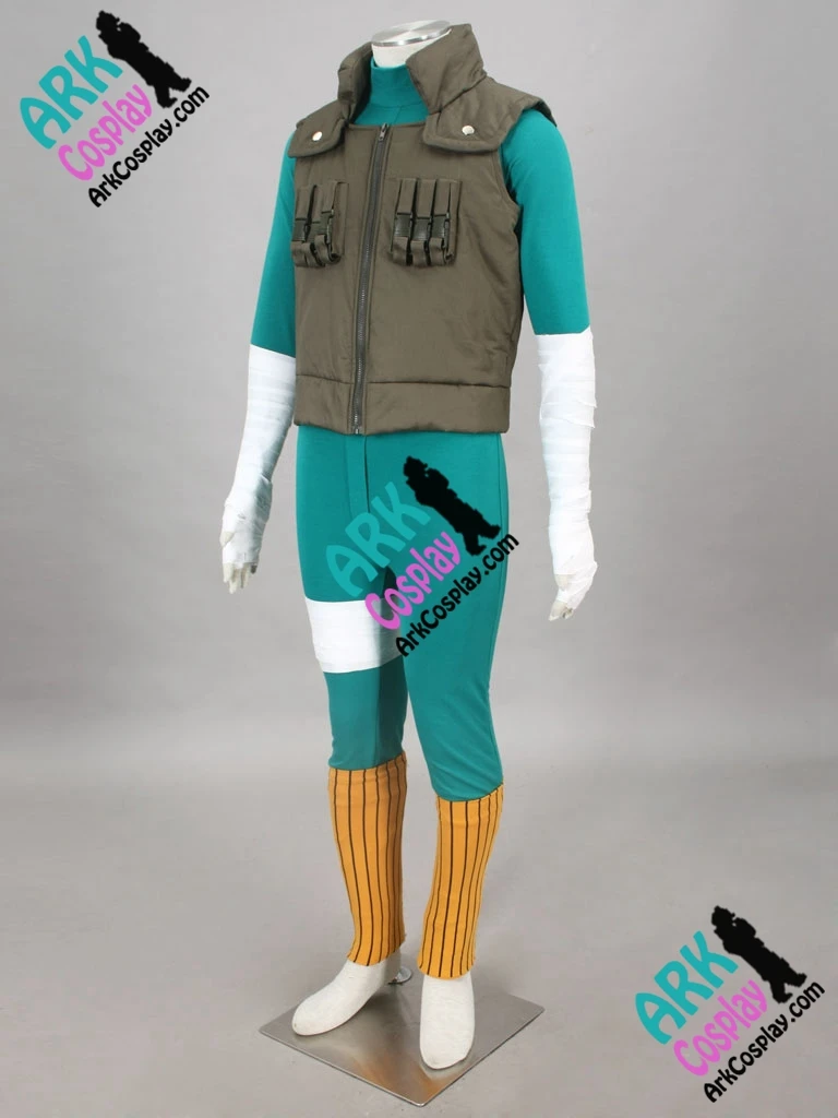 Мужской зеленый костюм Наруто для косплея Рок Ли 2014|naruto cosplay costume|cosplay costumerock lee |