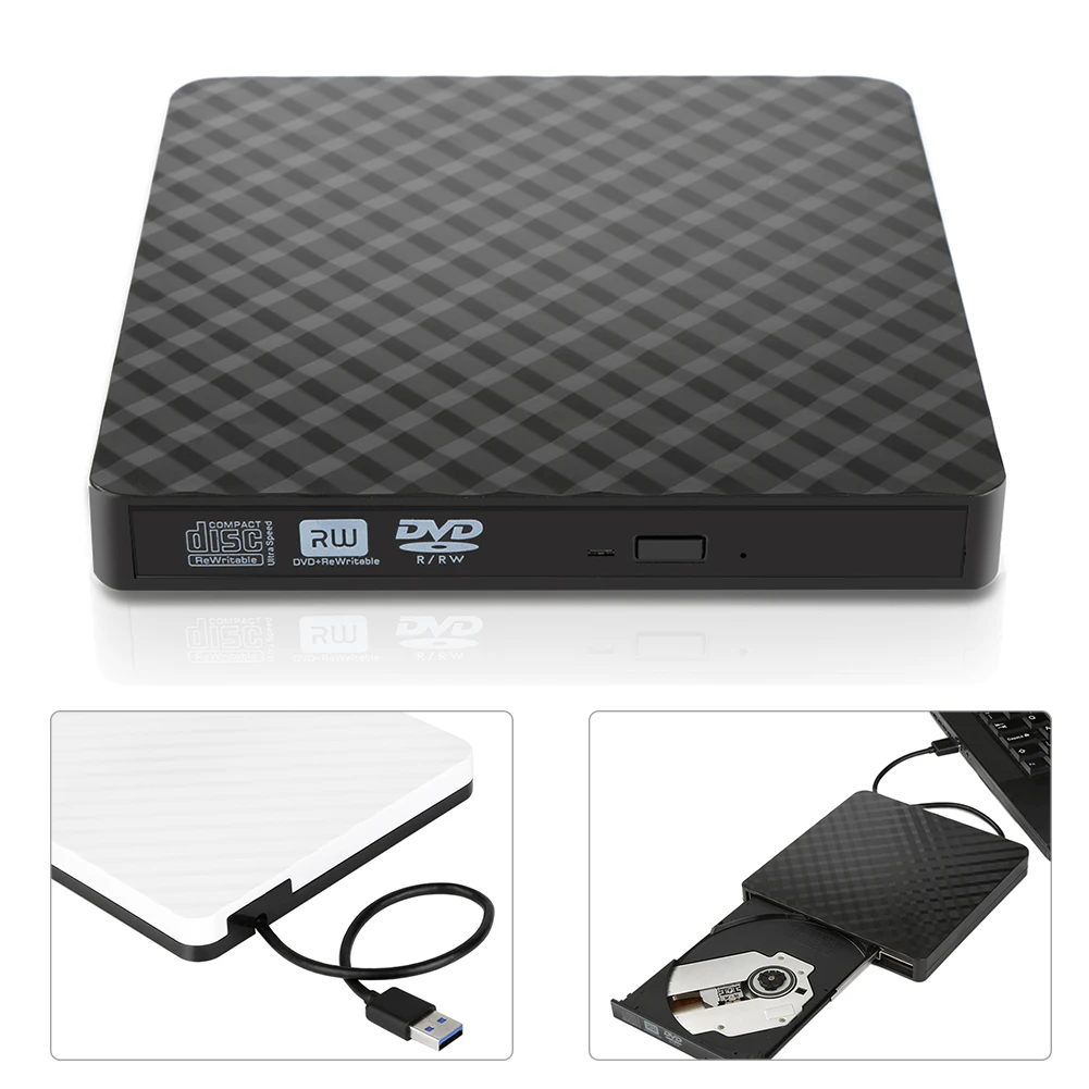 Внешний SATA USB 3,0 CD DVD RW привод писатель горелки ридер для Windows Mac