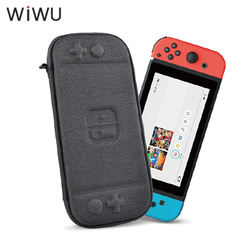 

Сумка для хранения WIWU для Nintendo Switch водонепроницаемый кейс EVA, защитный чехол для геймпада для консоли Nintendo Switch NS, слот для карт