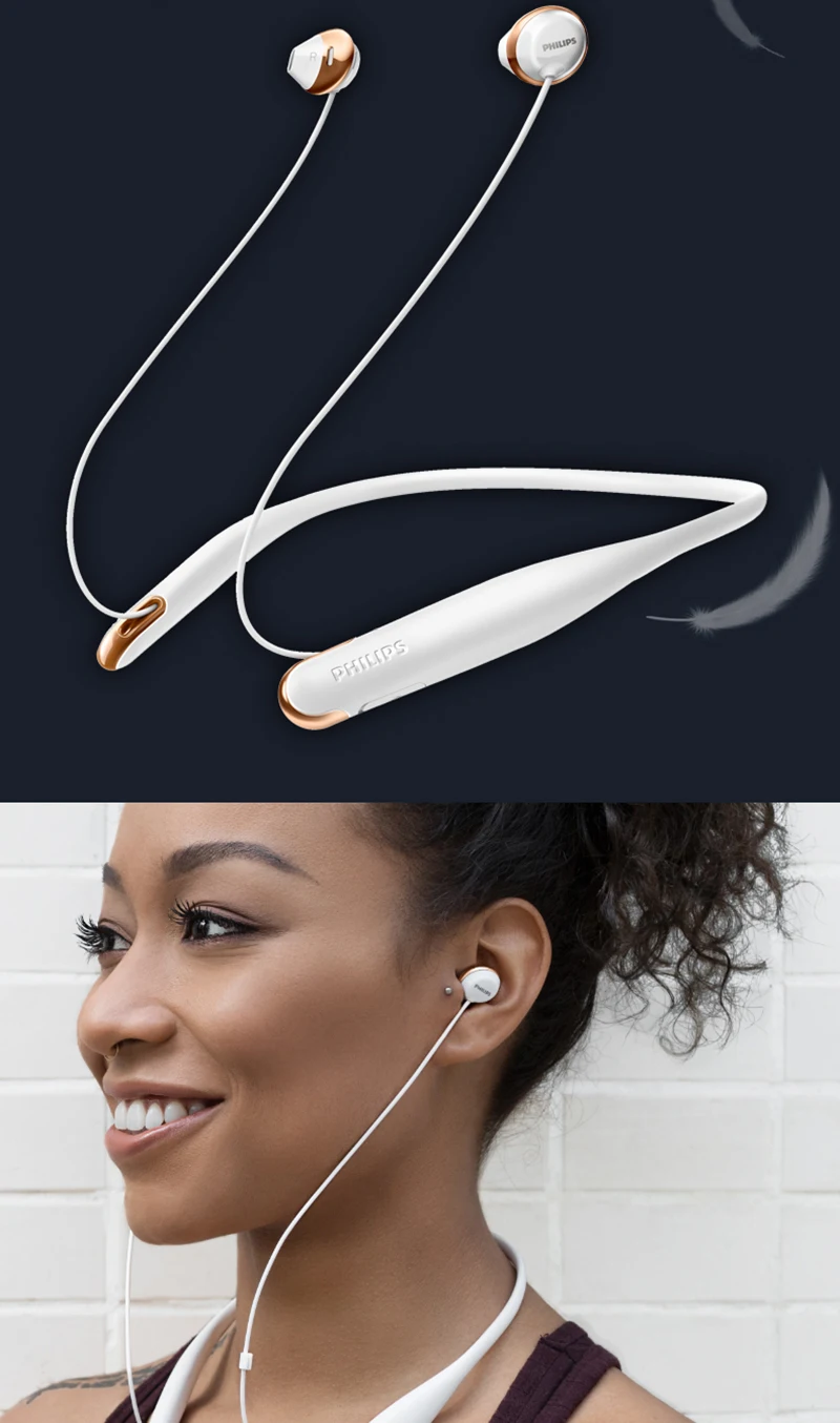 Philips SHB4205 Беспроводной наушники/Bluetooth наушники/наушники-воротник литий-полимерная для Xiaomi S8 хуавэй