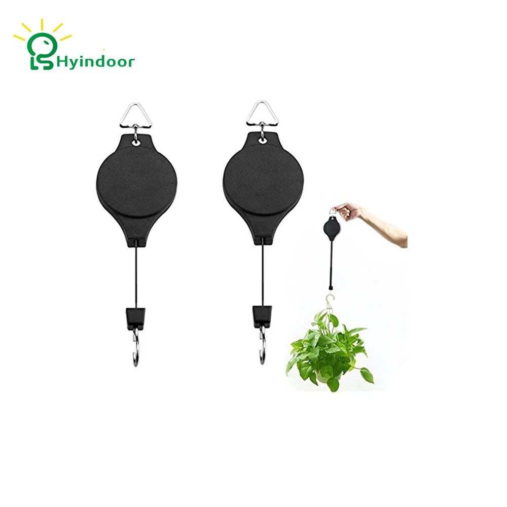 Hyindoor крючки выдвижной шкив 2 шт. садовый крюк для растений высокого качества садовые инструменты