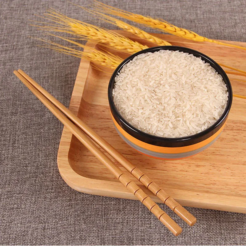 1 пара натурального бамбукового дерева Healthy здоровые китайские карбонизационные палочки многоразовые Хаши суши-еда палка подарок посуда D