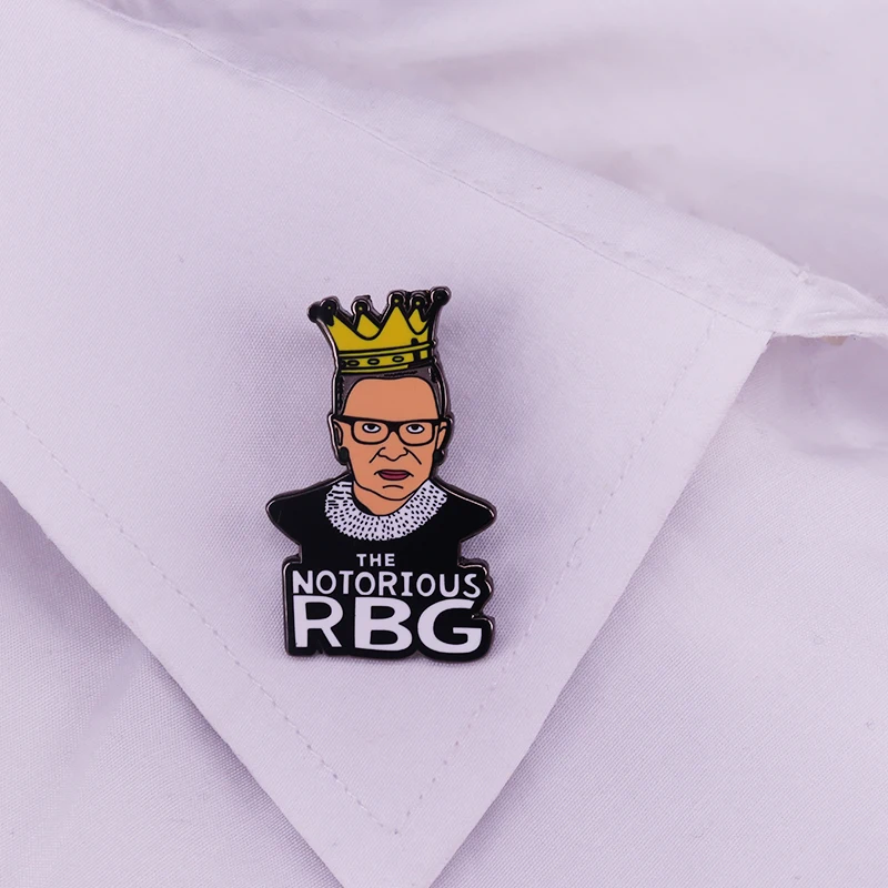 Знаменитость RBG корт Рут Бадер гинсбург феминистский феминизм борьба судьба значок на воротник для юриста Подарочная эмалированная булавк... (art.: 7acac0e90) - 7acac0e90