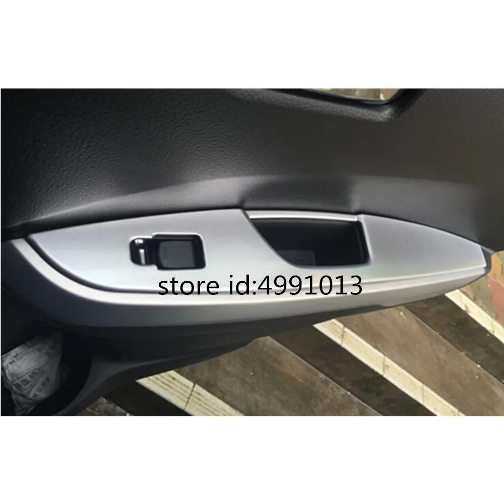 Car Body Door Window Glass Inner Panel Armrest Lift Switch Button Trim Frame Molding 4pcs For Suzuki Vitara 2016 2017 2018 2019 |