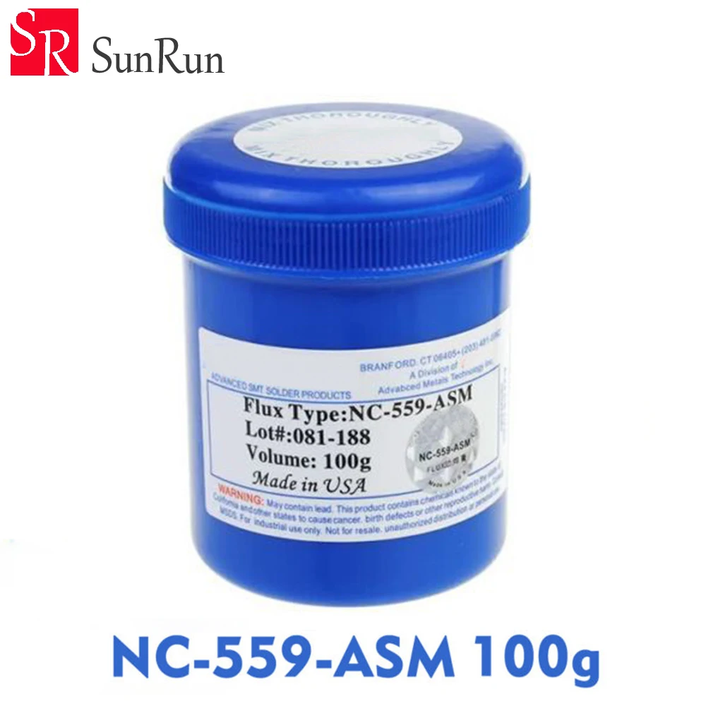 5 шт. NC 559 ASM 100g 100cc бессвинцовый припой флюсовая паста для SMT BGA паяльная сварка