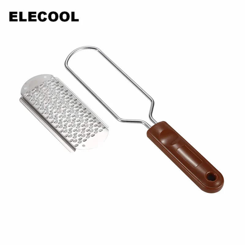 ELECOOL 1 шт., отшелушивающий инструмент для педикюра, для ухода за ногами, для удаления мозолей, пилочка для ног, для удаления твердой кожи, инструмент для более гладкого удаления
