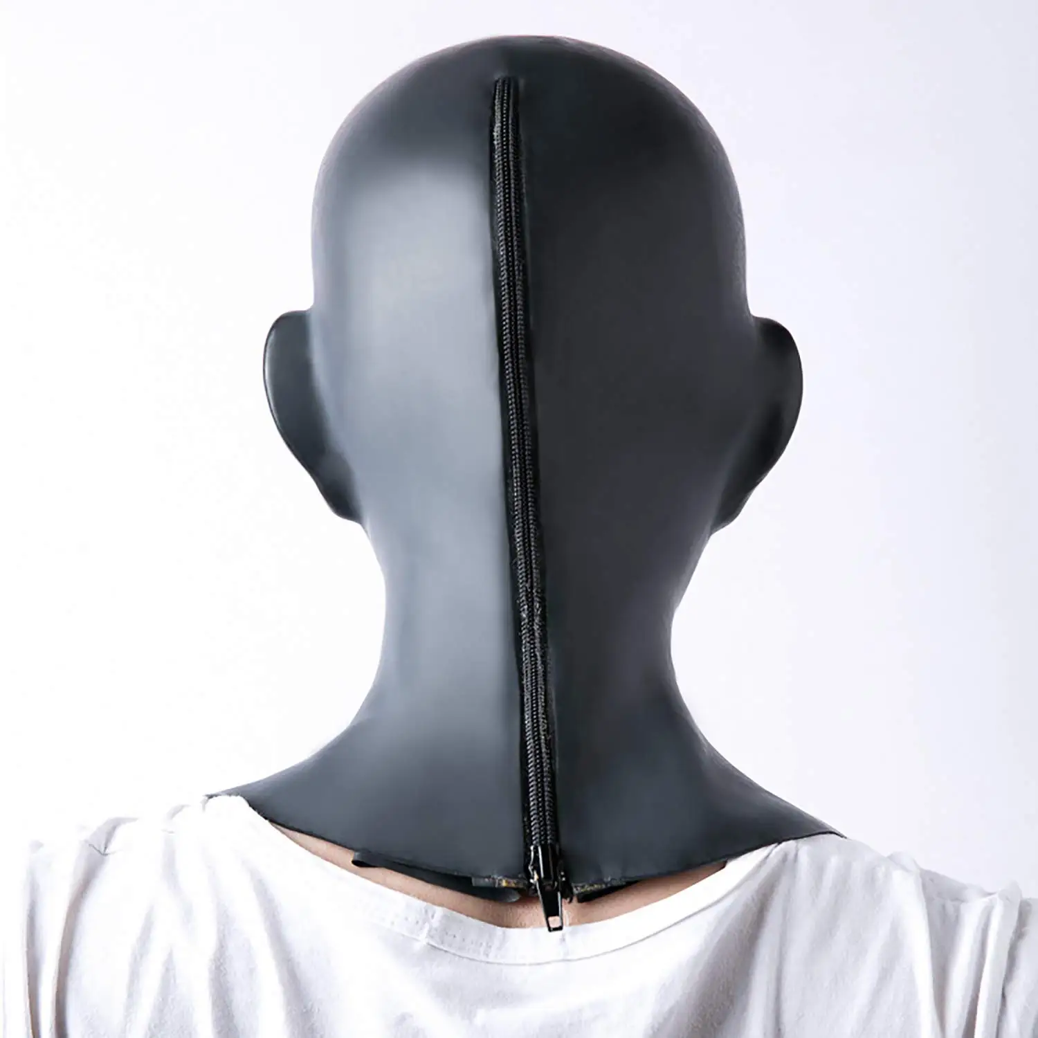 Natural Latex Head Mask Hood - Cosplay Headgear Full Face Nose Holes Breathable Unisex Halloween Masquerade | Красота и здоровье