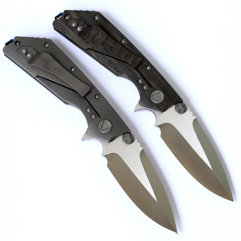 Складной титановый нож GODFUR SMF D2 Blade KVT шарикоподшипник шайба для кемпинга охоты