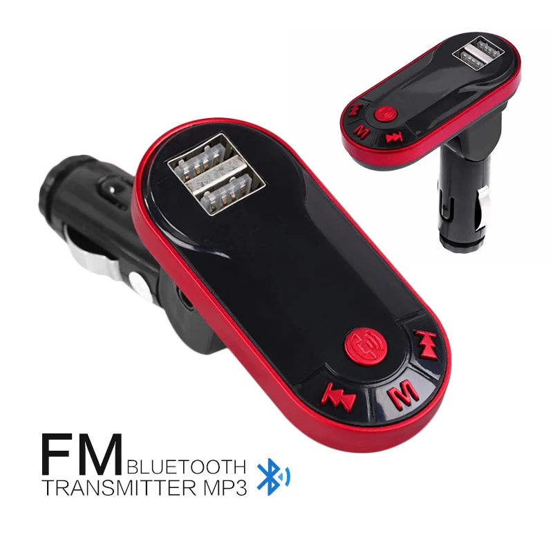 Fm передатчик MP3 плеер громкой связи автомобильный комплект USB TF SD Автозапчасти