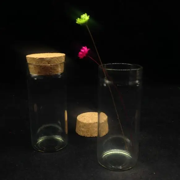 50pcs/lot 30*70mm High quality Glass Cork Bottle Empty Sample Vial Home Decoration Wish Refillable Container bottle jars | Украшения и