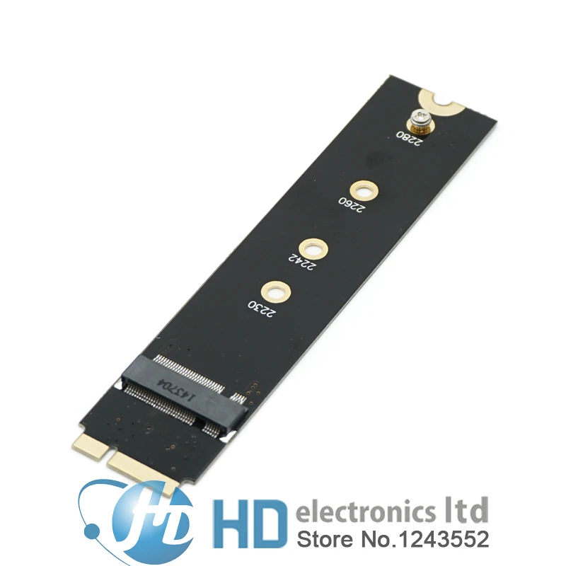 Карта адаптера на 7 + 17 PIN 64G 128G 256G 512G M.2 NGFF SSD для 2012 MacBook Air A1465 A1466 MD223 MD224 MD231 MD232 8