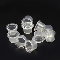 100pcs tattoo pigment ink cup holder cap for permanent makeup ink tattoo tool small medium large size pvc white colors