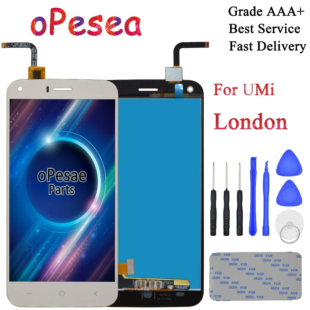 OPesea 5 0 ''для UMI London Полный ЖК-дисплей панель сенсорный экран дигитайзер стекло